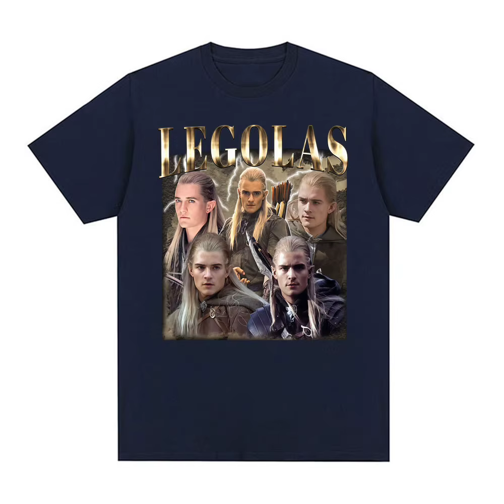 Limité Vintage Legolas film inspiré T-shirts hommes femmes décontracté haute qualité coton T-shirt mode classique