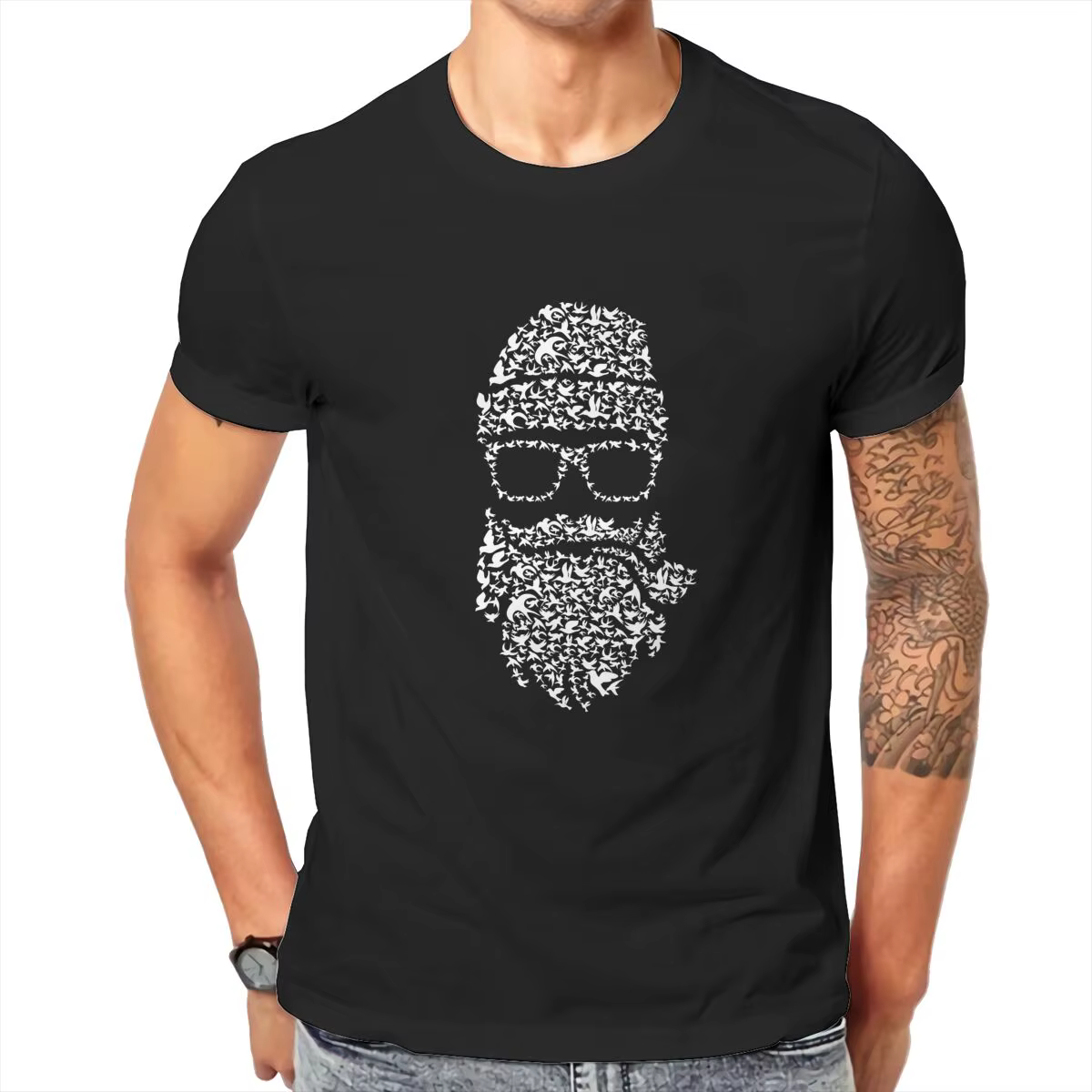 T-shirt graphique à manches courtes pour hommes