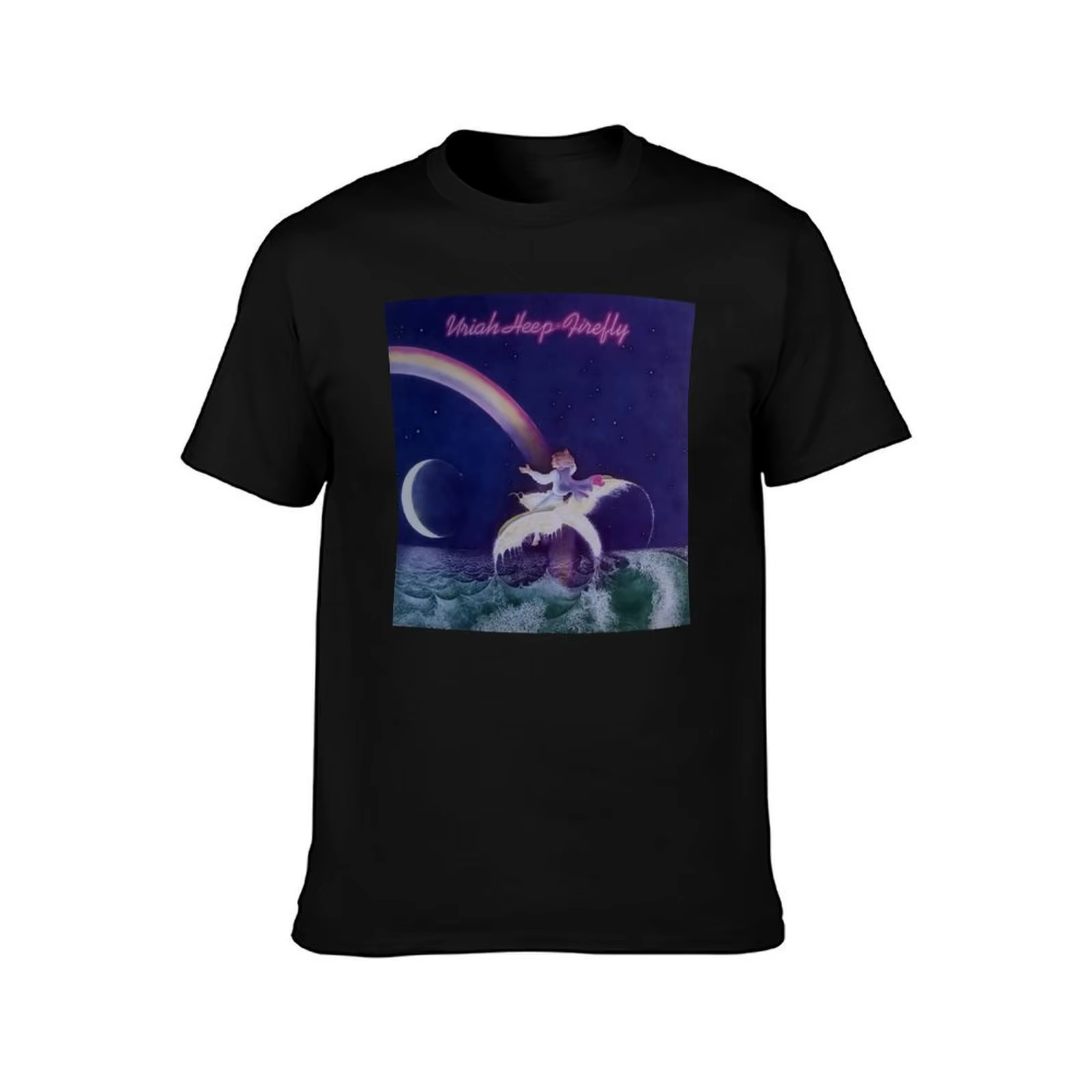 Uriah Heep - T-shirt Firefly confortable et basique à col rond