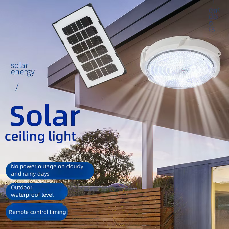 LED plafonnier solaire 3 couleurs lampe
