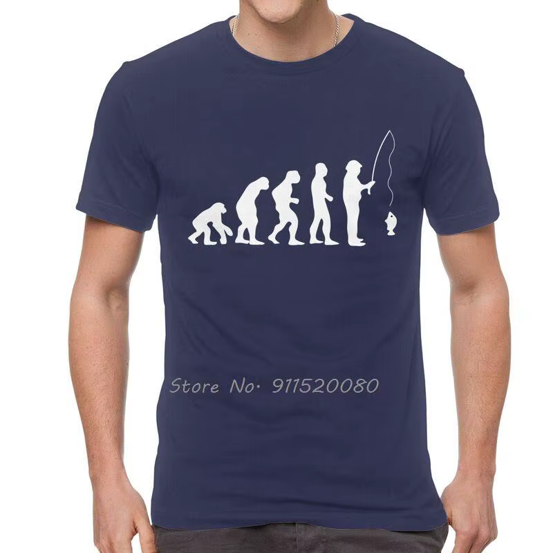 T-shirt de pêche en coton pour hommes