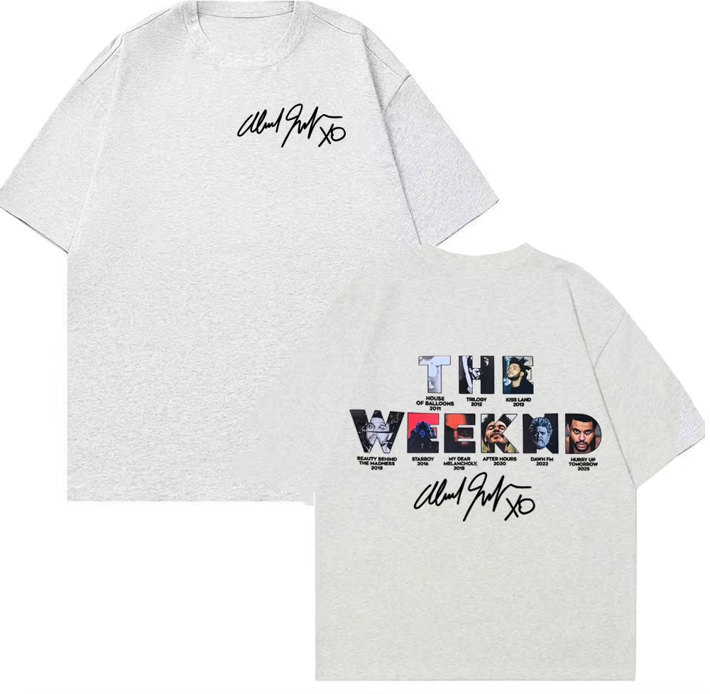 The Weeknd Hurry Up Tomorrow Couverture d'album 2025 T-shirt Vêtements pour hommes High Street