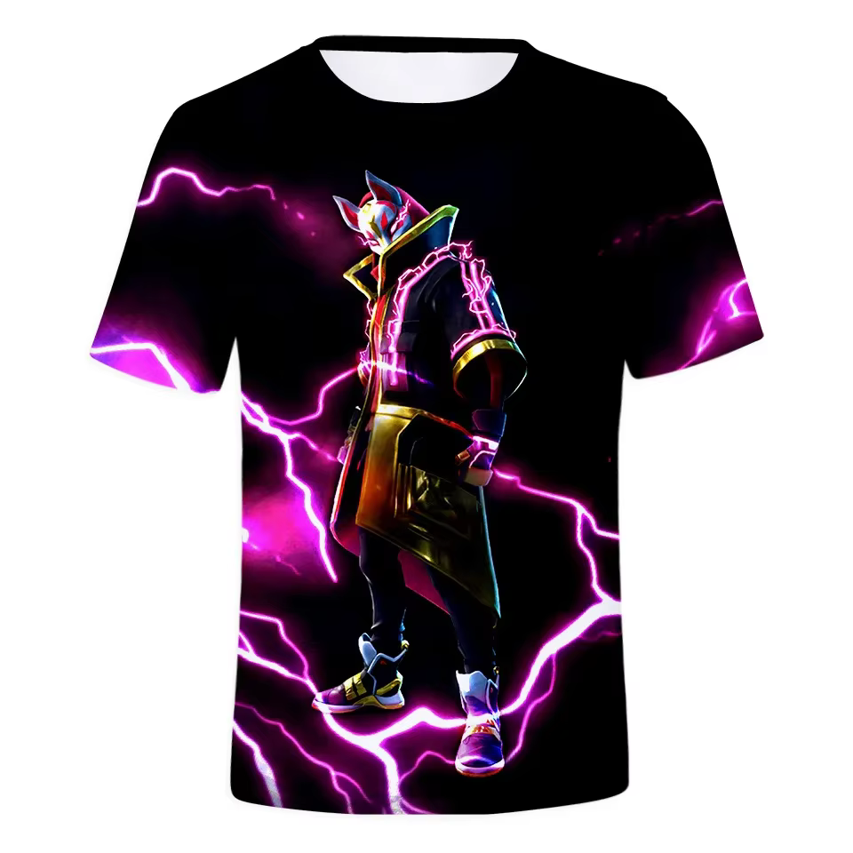 Fortnite t-shirt hommes jeu de tir bataille héros
