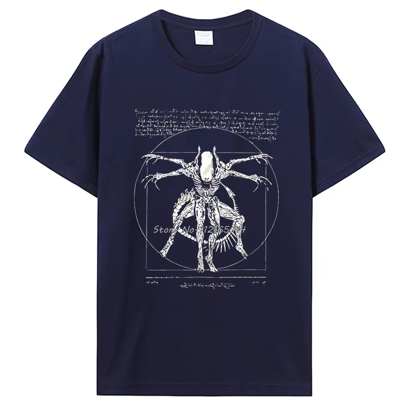 2019 marque t-shirt Homme t-shirts trucs Cool pour adolescents Da Vinci Alien t-shirt Gamer cadeaux pour hommes Streetwear