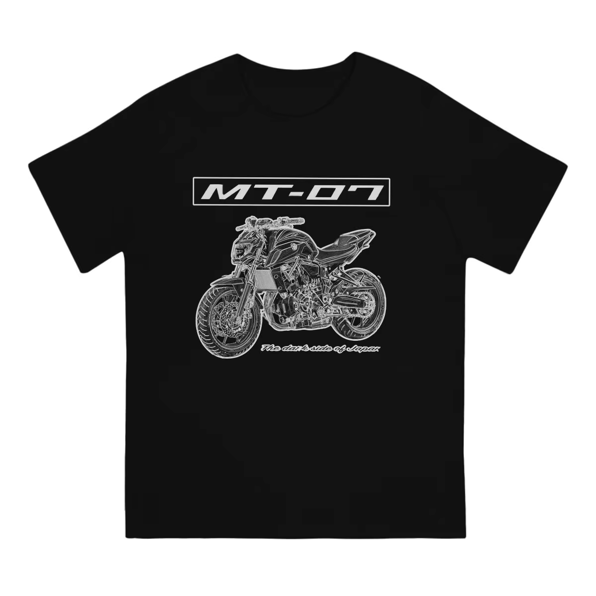 T-shirt humoristique en coton à col rond pour homme