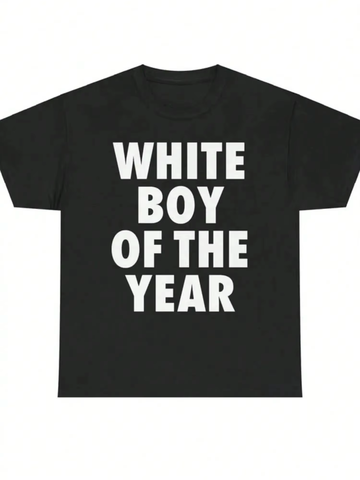T-shirts WHITE BOY OF THE YEAR – Style Rétro Décontracté Streetwear Vintage