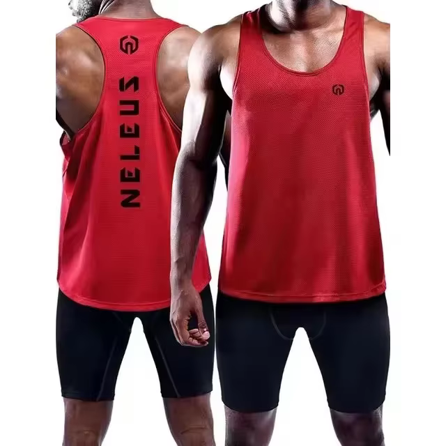 Nouveaux hommes adultes femmes en cours d'exécution chemises en plein air serré débardeur de gymnastique Fitness sans manches T-shirts Sport exercice basket-ball gilet vêtements