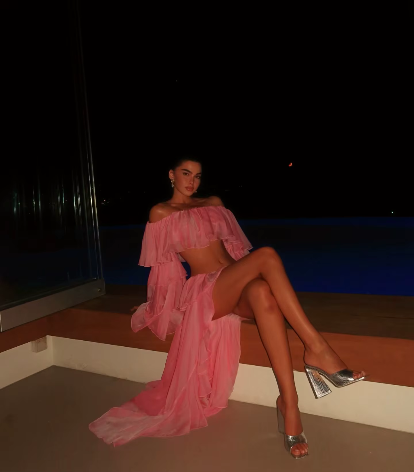 Robe Vintage à Manches Papillon et Épaules Dénudées pour Femme