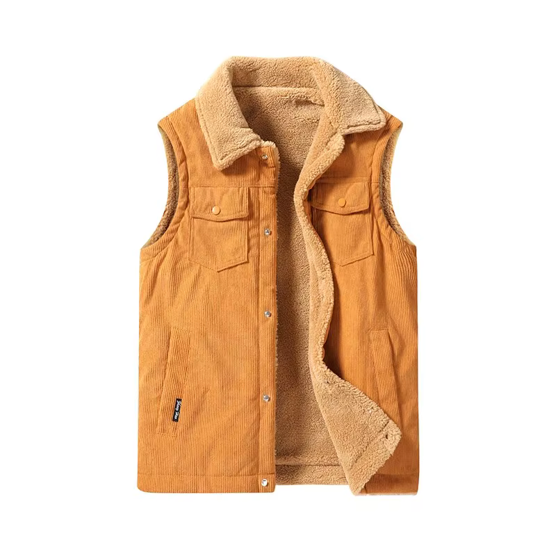 Gilet en velours côtelé pour hommes