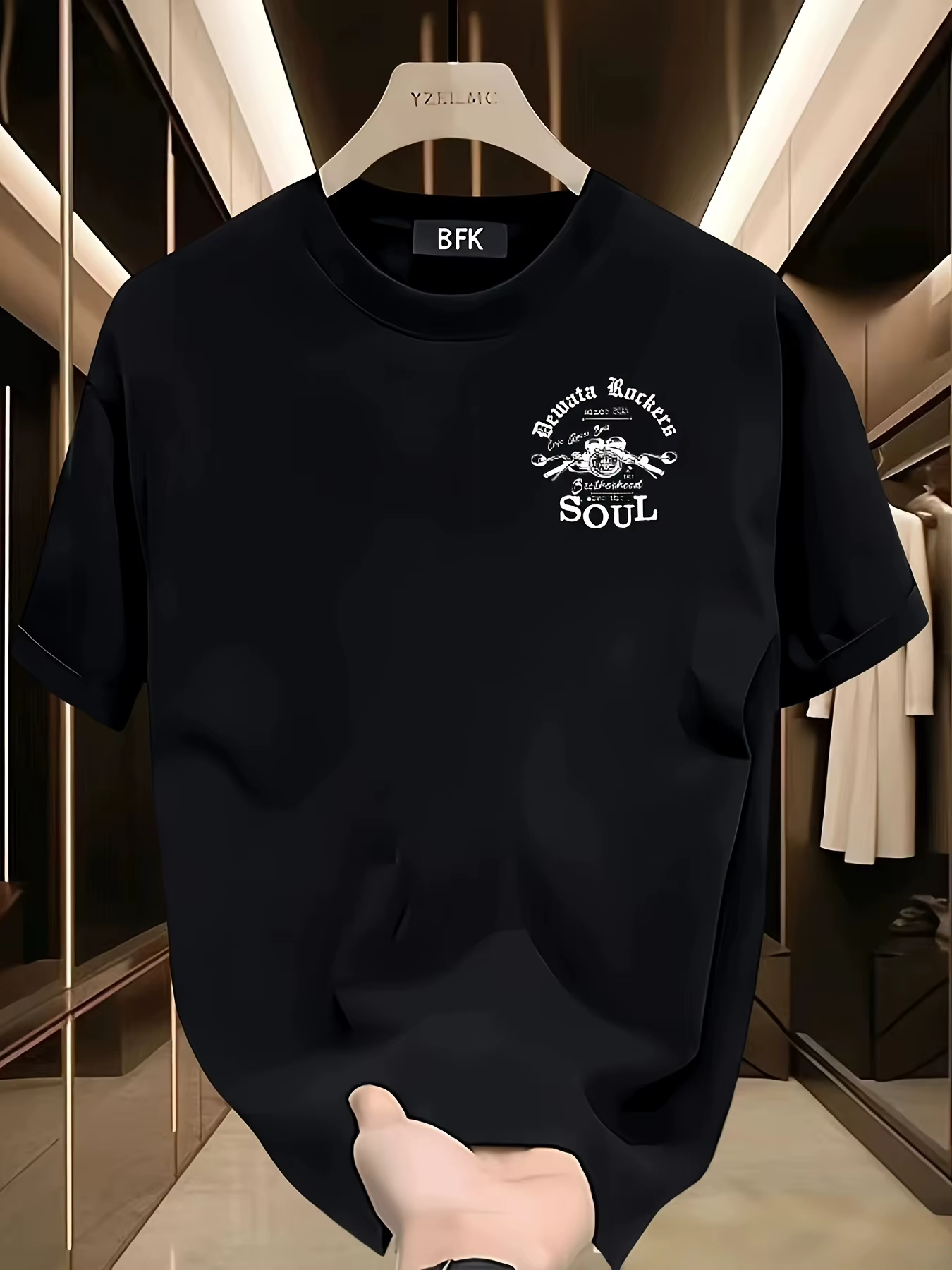 T-shirt pour homme en coton 100% avec imprimé graphique Vintage Motorcycle Soul