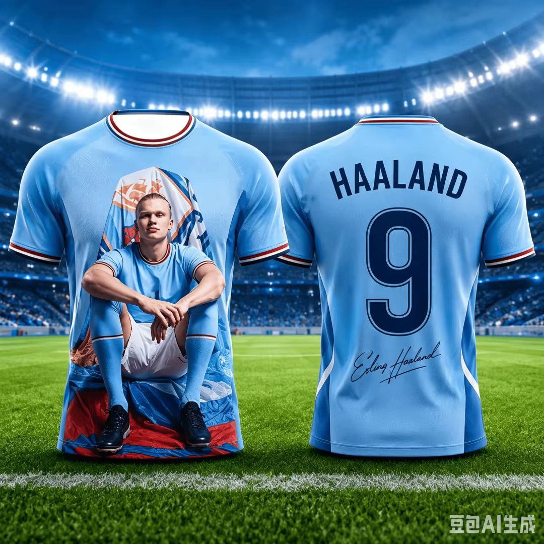T-shirt de supporter Erling Haaland 9 Manchester City, maillot de football à séchage rapide imprimé en 3D pour adultes et enfants, haut décontracté à manches courtes pour le sport