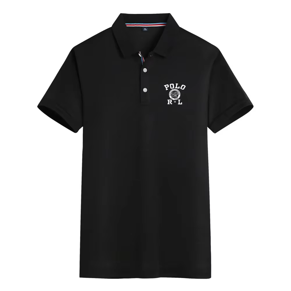 Polo confortable pour homme avec logo imprimé décontracté