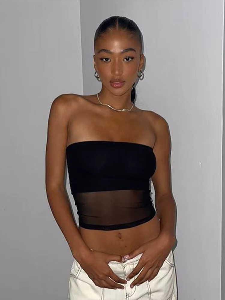 Corset en maille noir pour femmes