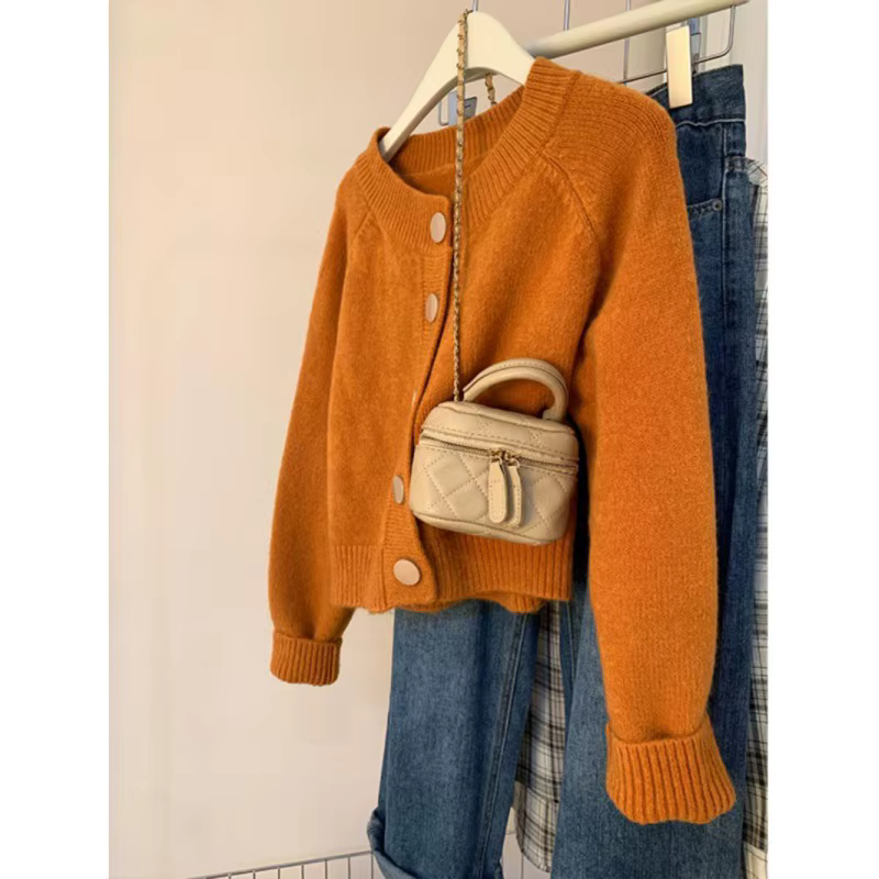 Cardigan tricoté à manches courtes pour femmes en automne et en hiver
