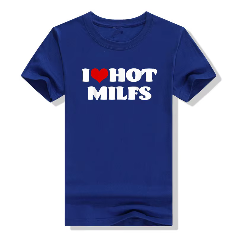 T-Shirt I Love Milelasticity lettres imprimées