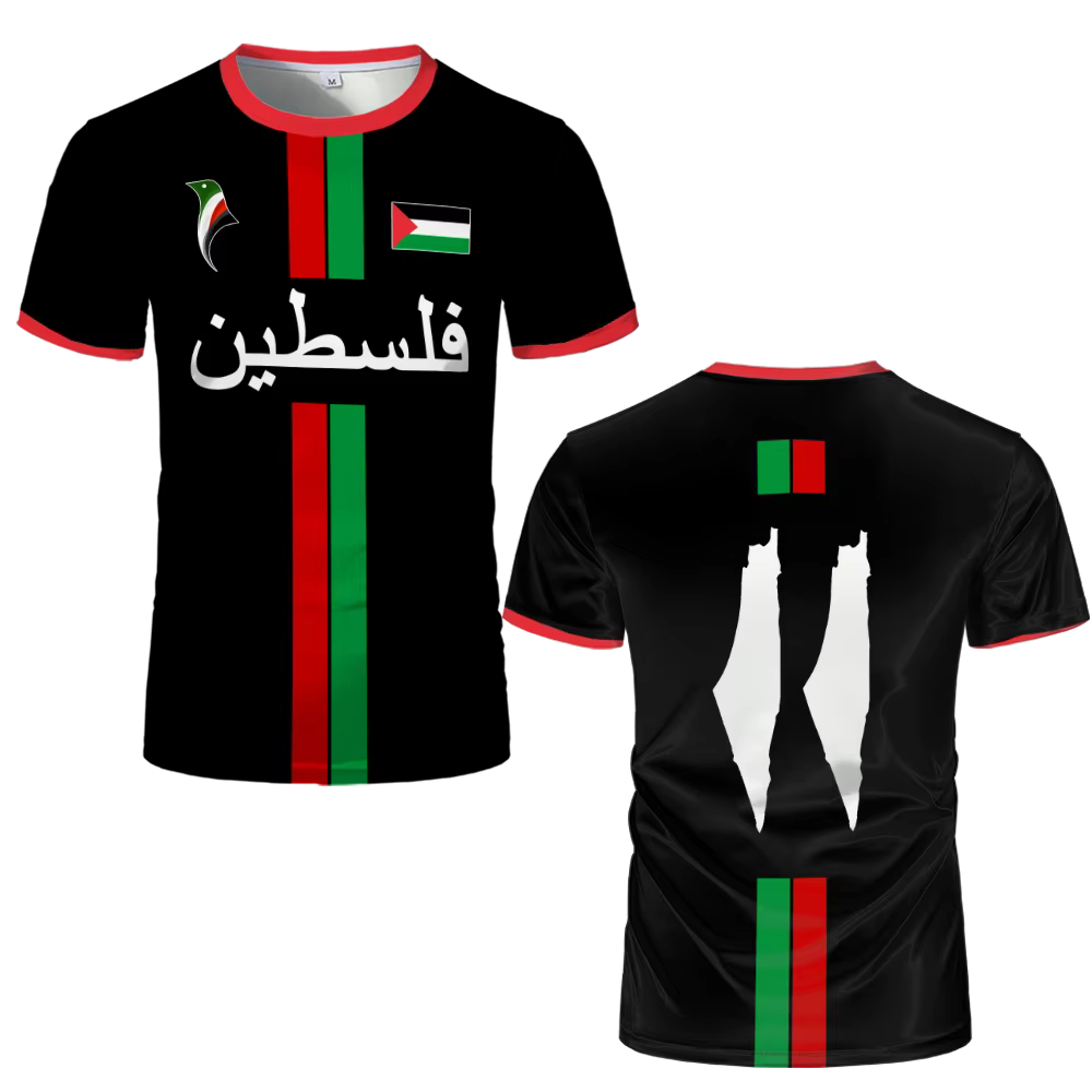 Nouveaux T-shirts de football Palestine 2026 – Maillots palestiniens d'été pour hommes et femmes