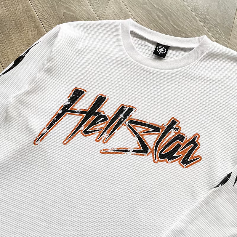 HS Capsule 8 T-shirt à manches longues en coton texturé convexe