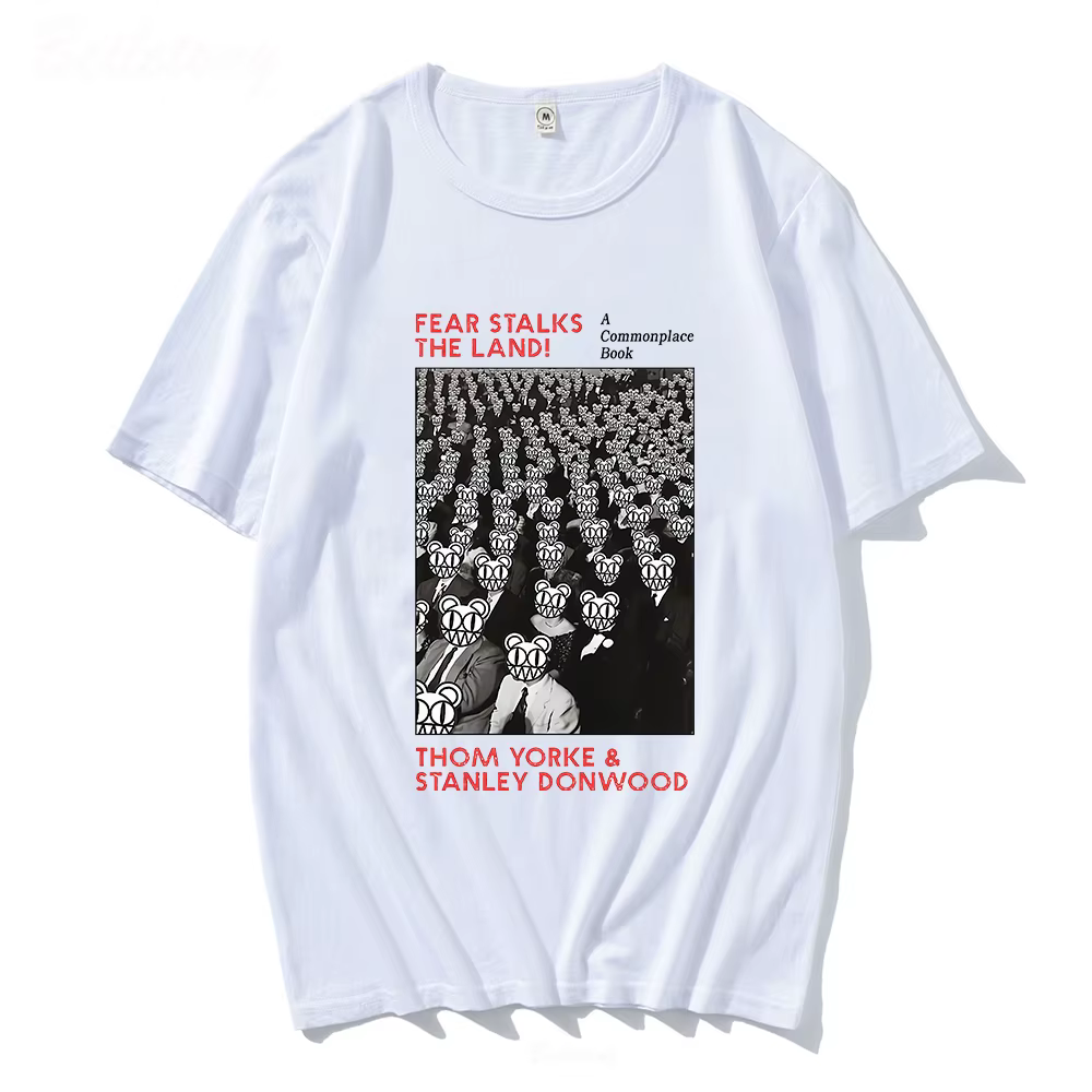 Radiohead-T-shirt à col rond pour homme et femme