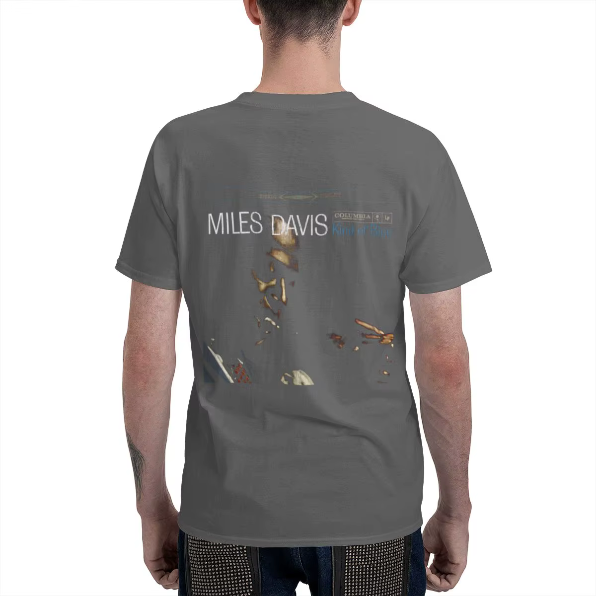 T-shirt réversible Miles Davis Kind Of Blue Sports, t-shirt basique absorbant la transpiration et à séchage rapide pour les trajets quotidiens