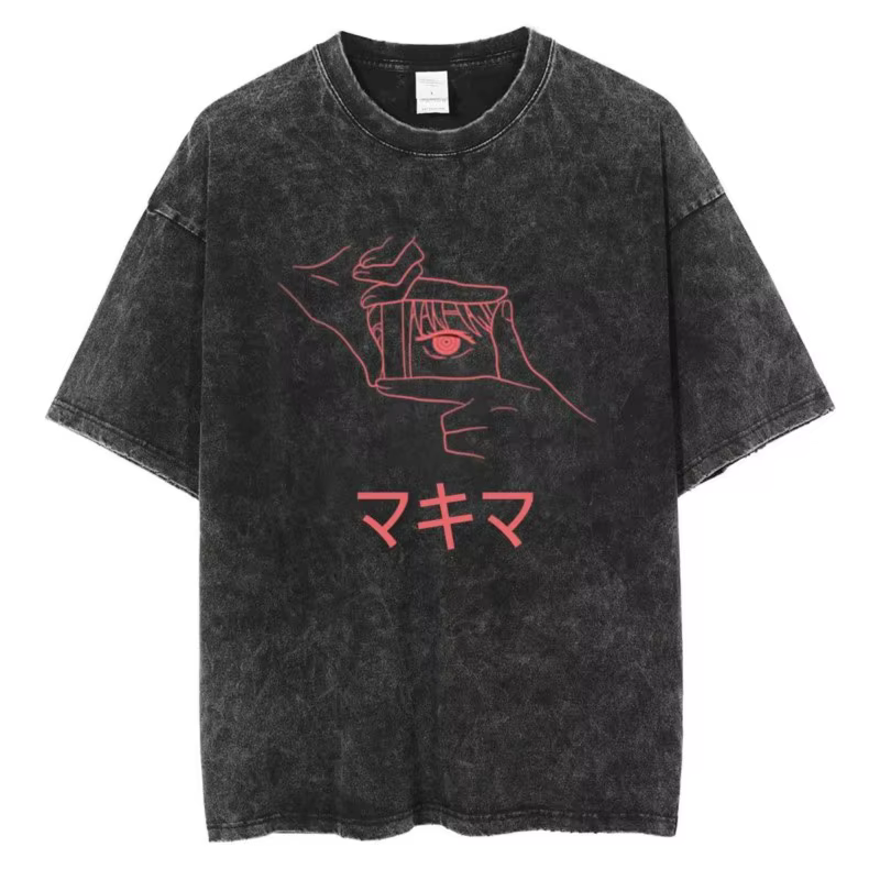T-shirt vintage en coton délavé pour homme