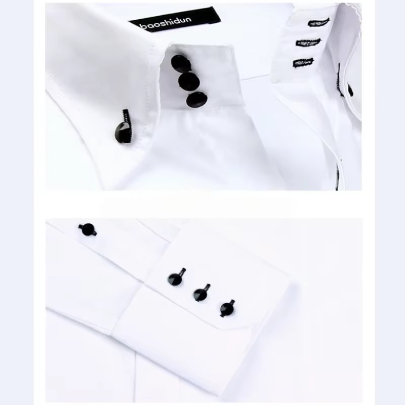 Chemise blanche classique pour hommes pour les occasions formelles ou décontractées