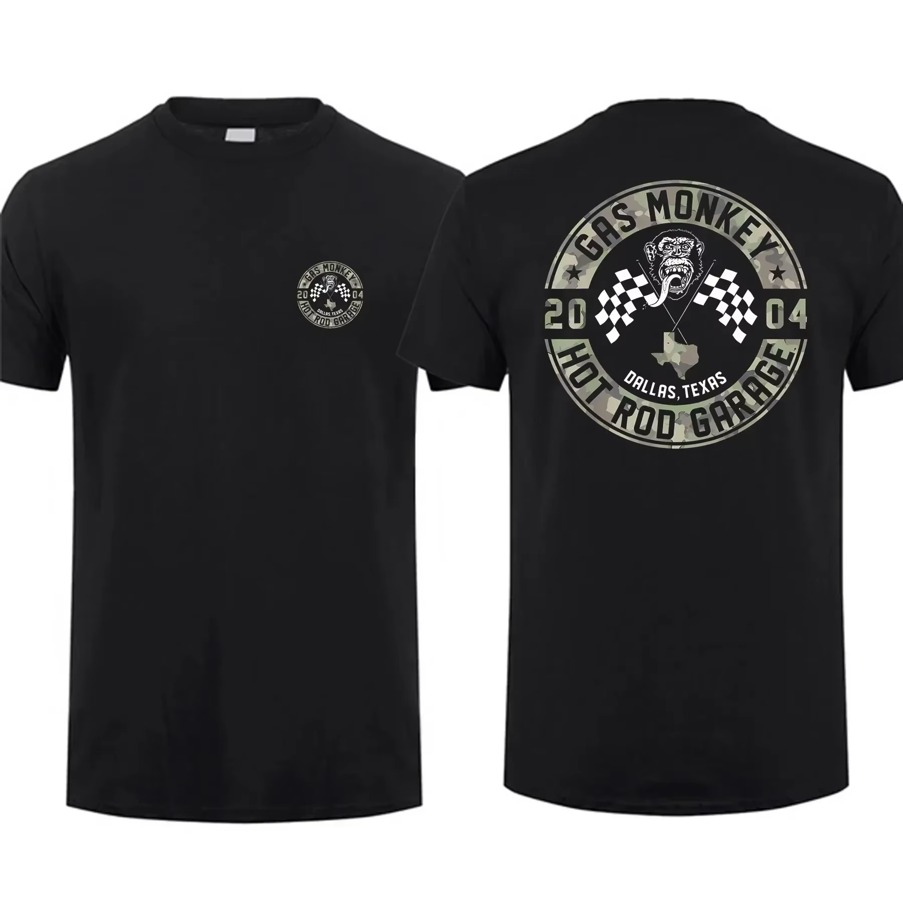 T-shirt décontracté rétro à manches courtes pour homme