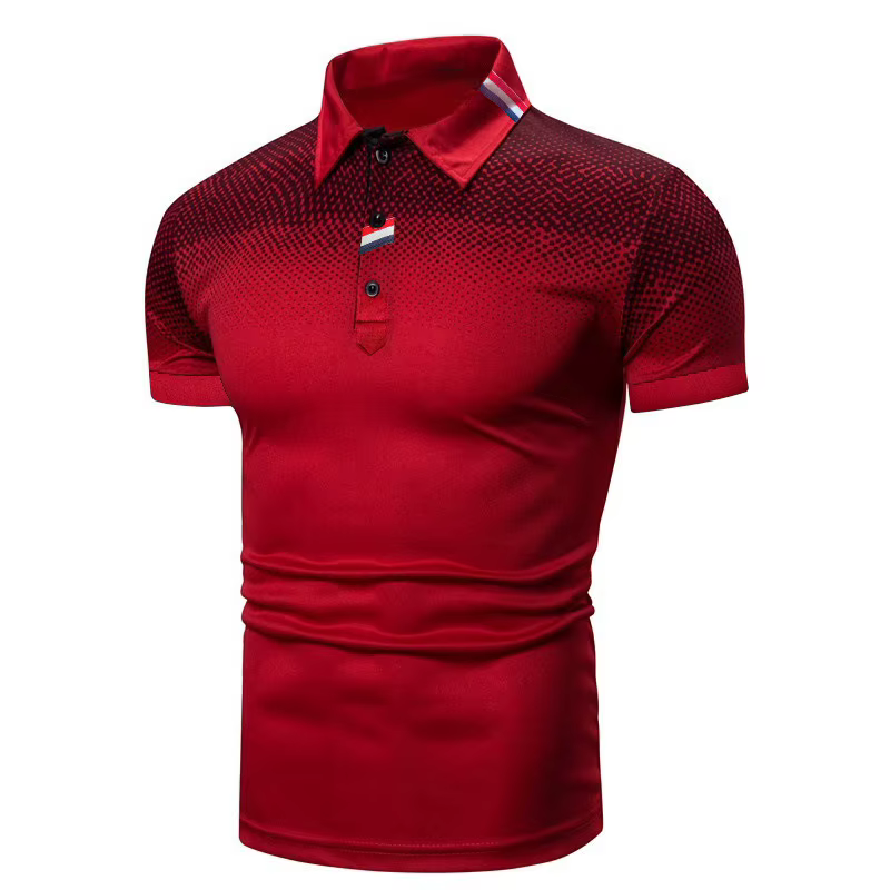 Été hommes Polo chemise mince décontracté chemises d'affaires à manches courtes luxe