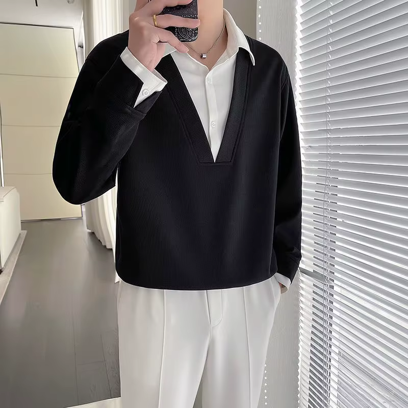 Pull à col roulé pour homme