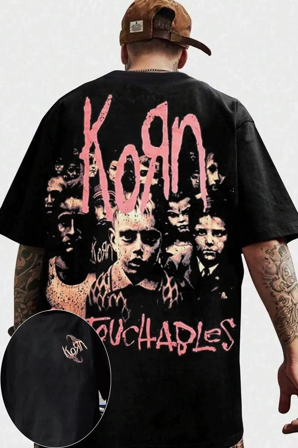 T-shirt Korn Band Oversize 2026 pour Hommes et Femmes – Coton