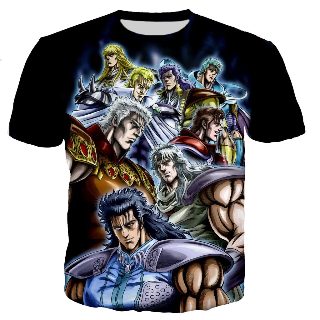 Poing de la étoile du nord Kenshiro hommes/femmes nouvelle mode Cool 3D imprimé T-shirts Style décontracté t-shirt haut livraison directe