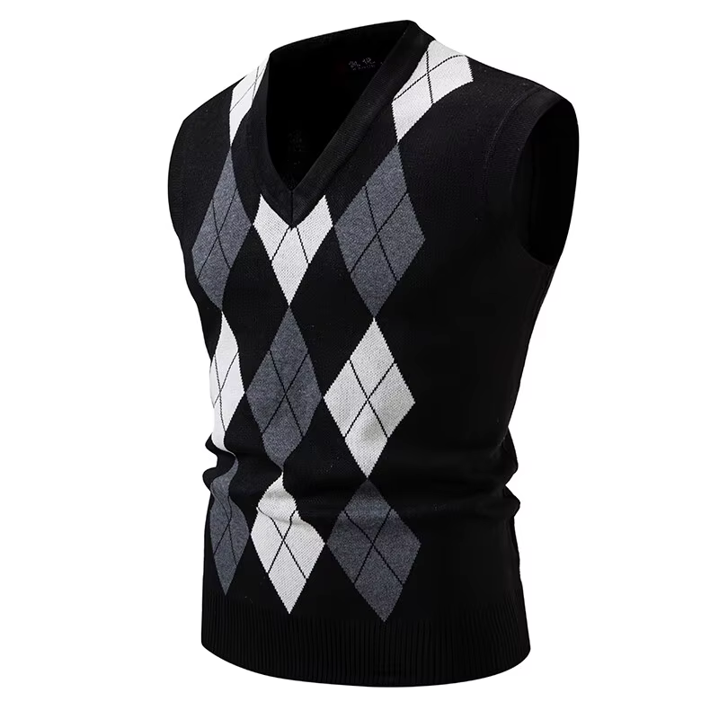 Gilets en tricot sans manches pour hommes
