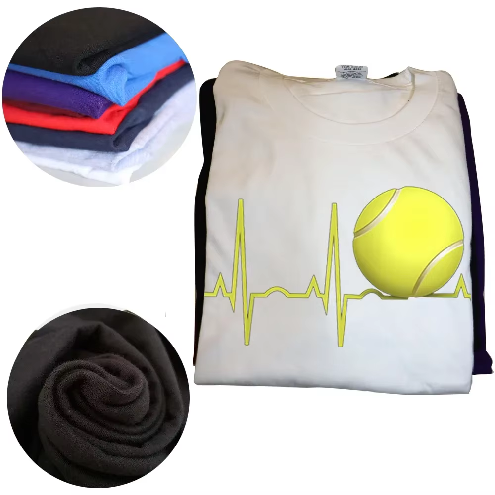 Drôle Tennis battement de coeur t-shirts Style d'été graphique coton Streetwear à manches courtes joueur