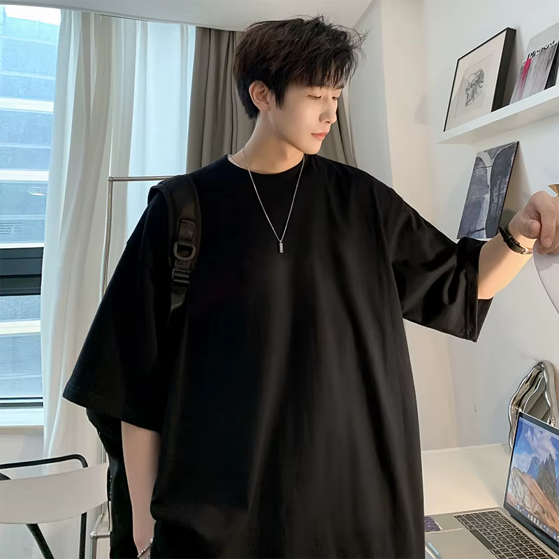 Hommes été Super doux blanc T-Shirt à manches courtes coton