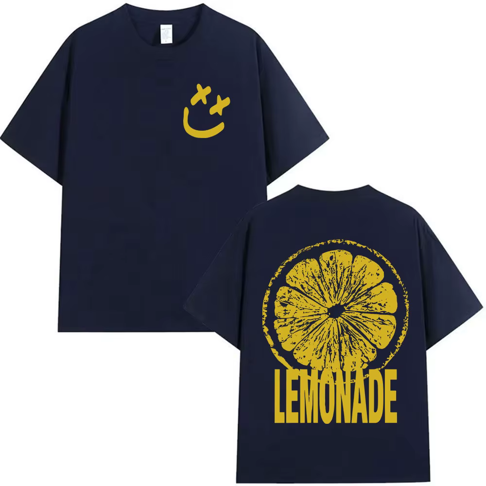 Louis Tomlinson limonade Tour 2025 impression T-shirt hommes femmes Harajuku mode Vintage T-shirts décontracté coton à