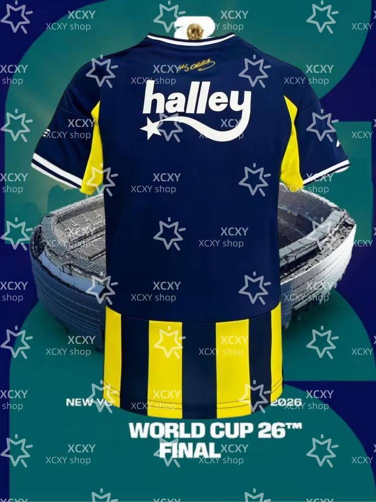 Fenerbahçe SK 2026 Maillot de football domicile et extérieur T-shirt à manches courtes T-shirt de sport respirant combinaison de plongée vêtements de plage surf