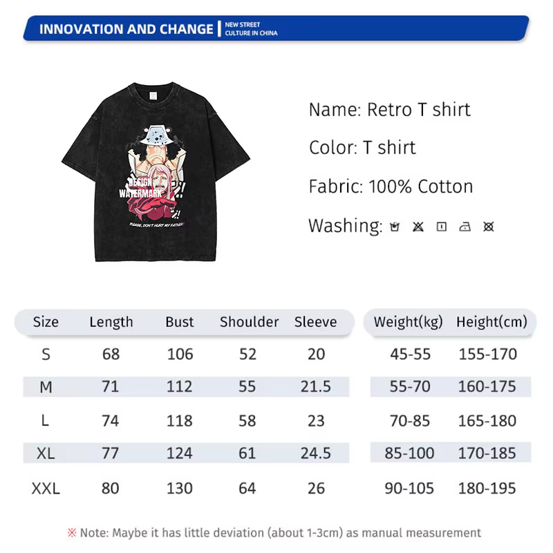 Bandai Anime O-One P-Piece T-shirts Vintage lavé Bonney t-shirt Manga Streetwear Bartholemew Kuma hauts