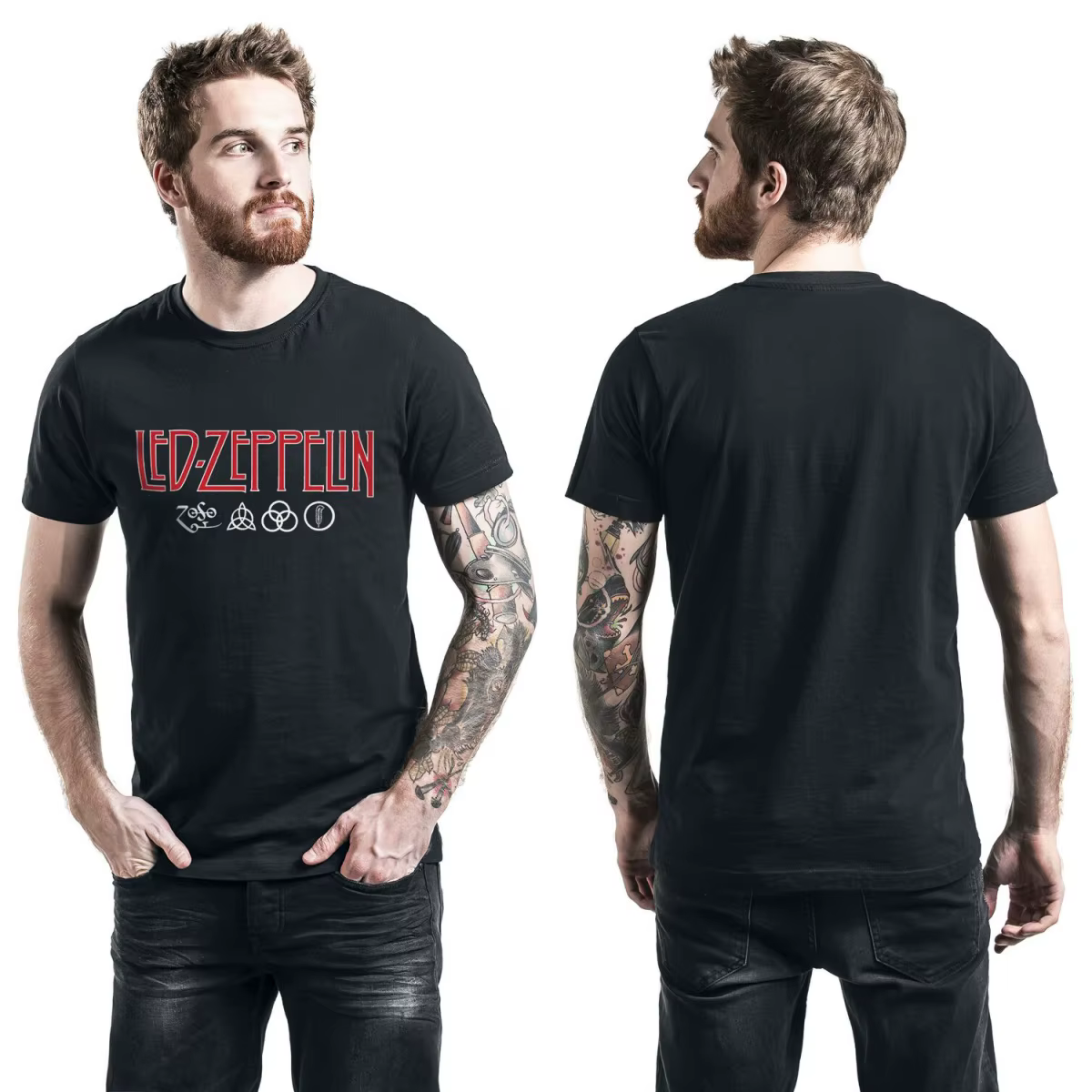 T-shirt en coton avec graphisme Led Zeppelin