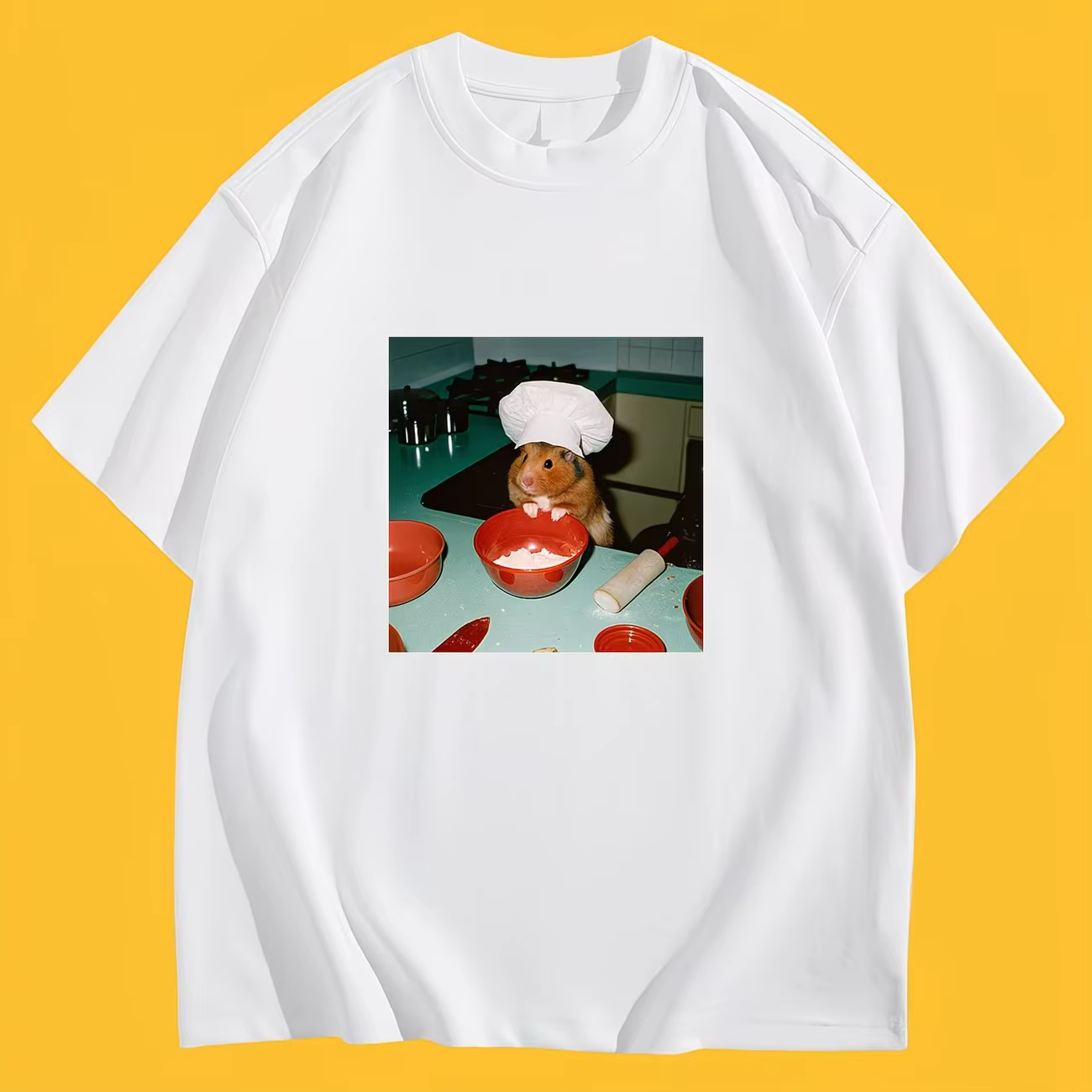 T-shirt humoristique avec motif de hamster chef