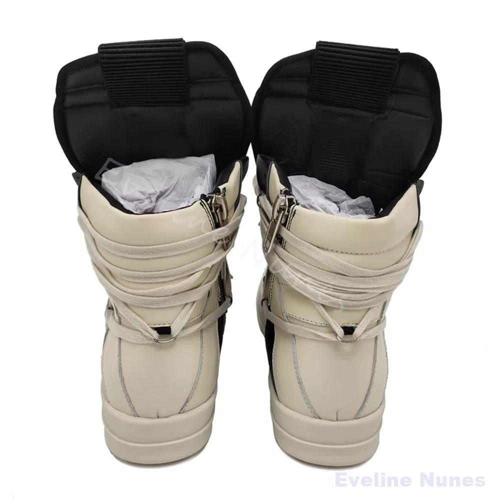 Chaussures montantes à plateforme rehaussantes pour hommes