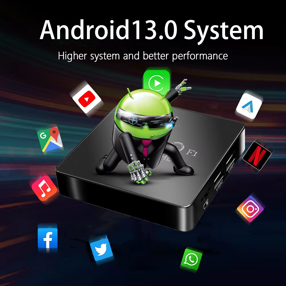 Décodeur numérique Smart TV Box avec certification, Android 13, 4K, vente en gros, 2024, mx10 f1