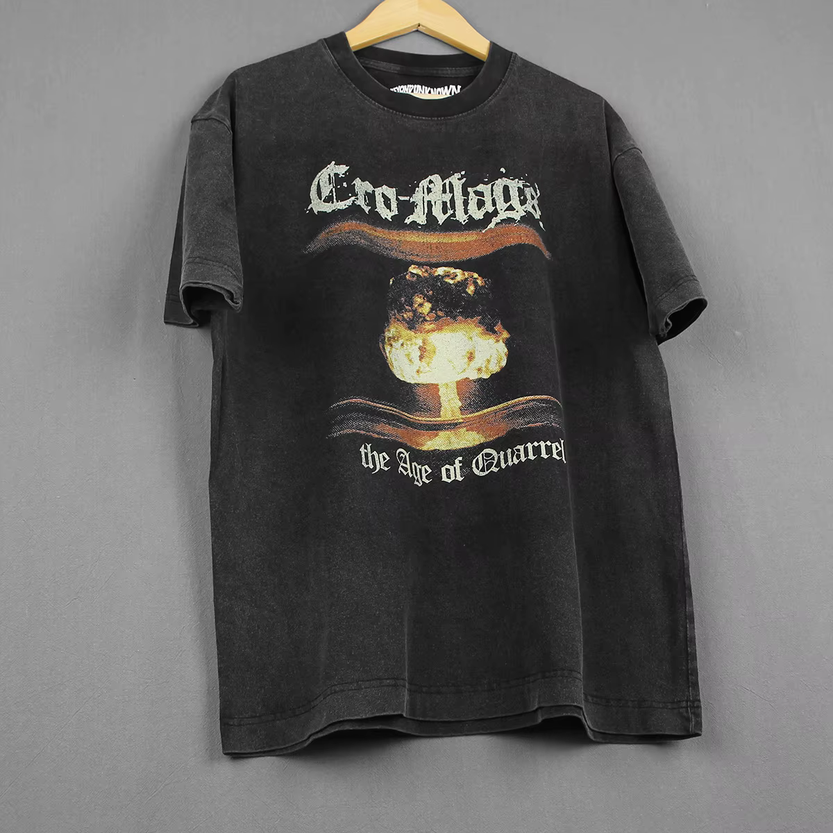 Cro-Mags t-shirt l'âge du quarrel Hardcore Punk Thrash Corrosion de la Conformité lavé manches longues hommes coton imprimé chemise