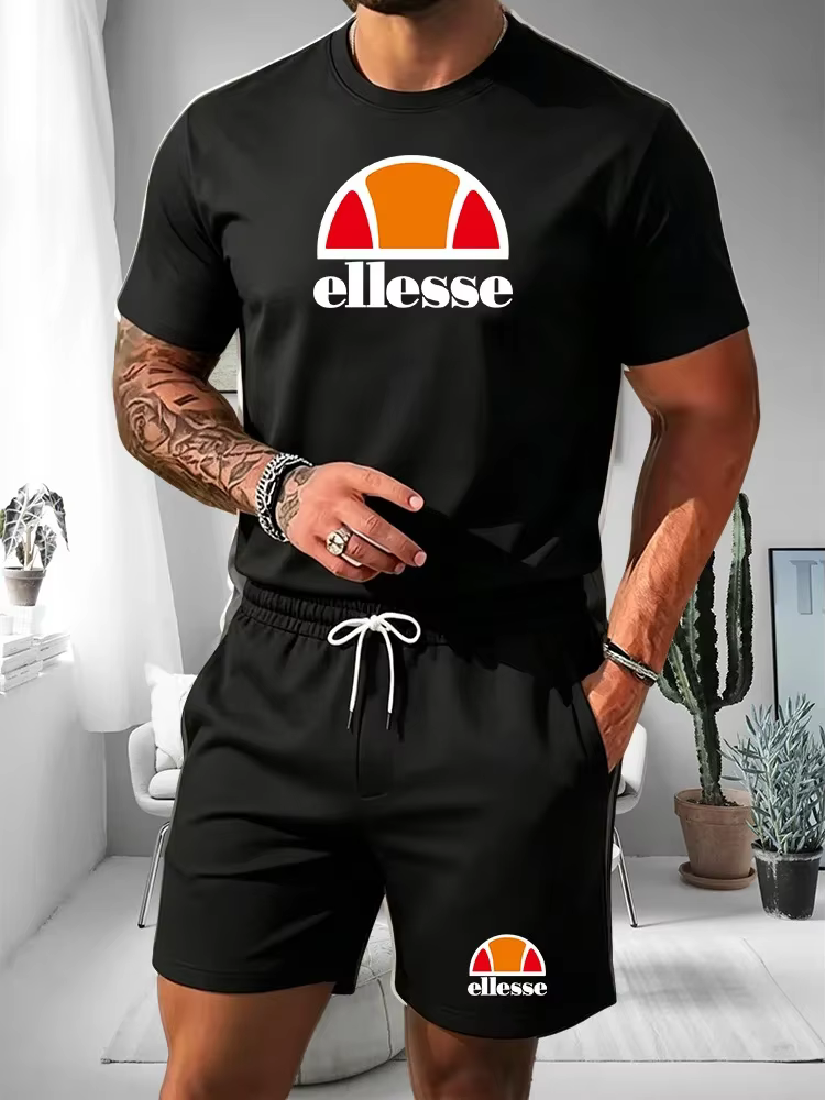 Ensemble d'été 2026 pour homme : T-shirt à manches courtes et short de sport décontracté pour l'extérieur