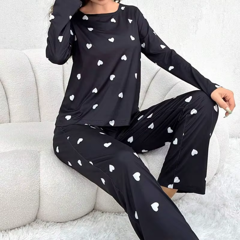 Ensemble de pyjamas College d'amour pour femmes