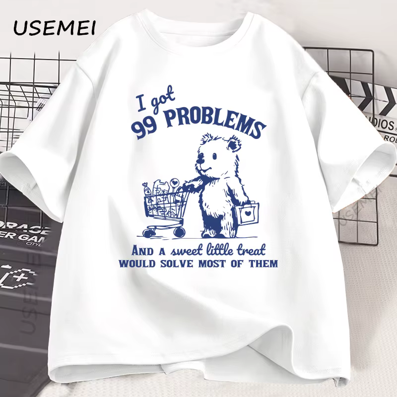 J'ai 99 problèmes et un petit T-shirt doux pour hommes femmes drôle mignon