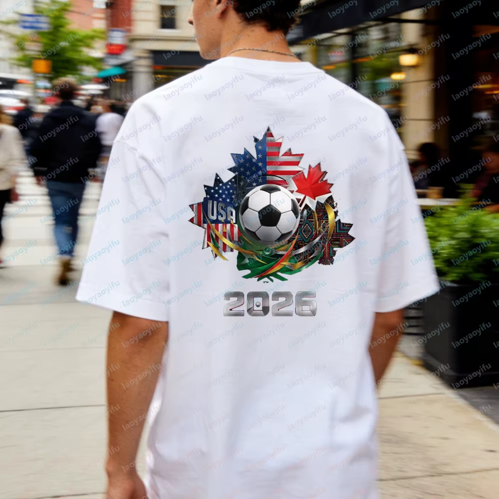 T-shirt de football Amérique du Nord 2026 pour hommes et femmes – Drapeau USA