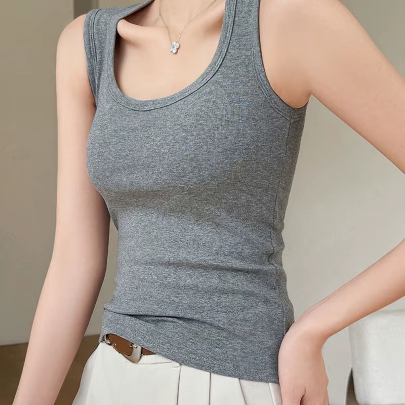 Nouveau débardeur intégré avec soutien-gorge pour femme