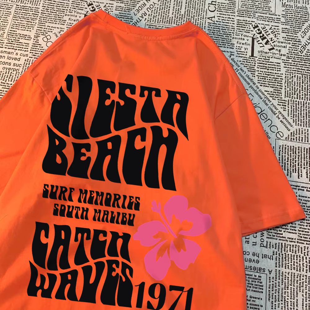 Sieste plage attraper vagues 1971 hommes femmes T-Shirts respirant été
