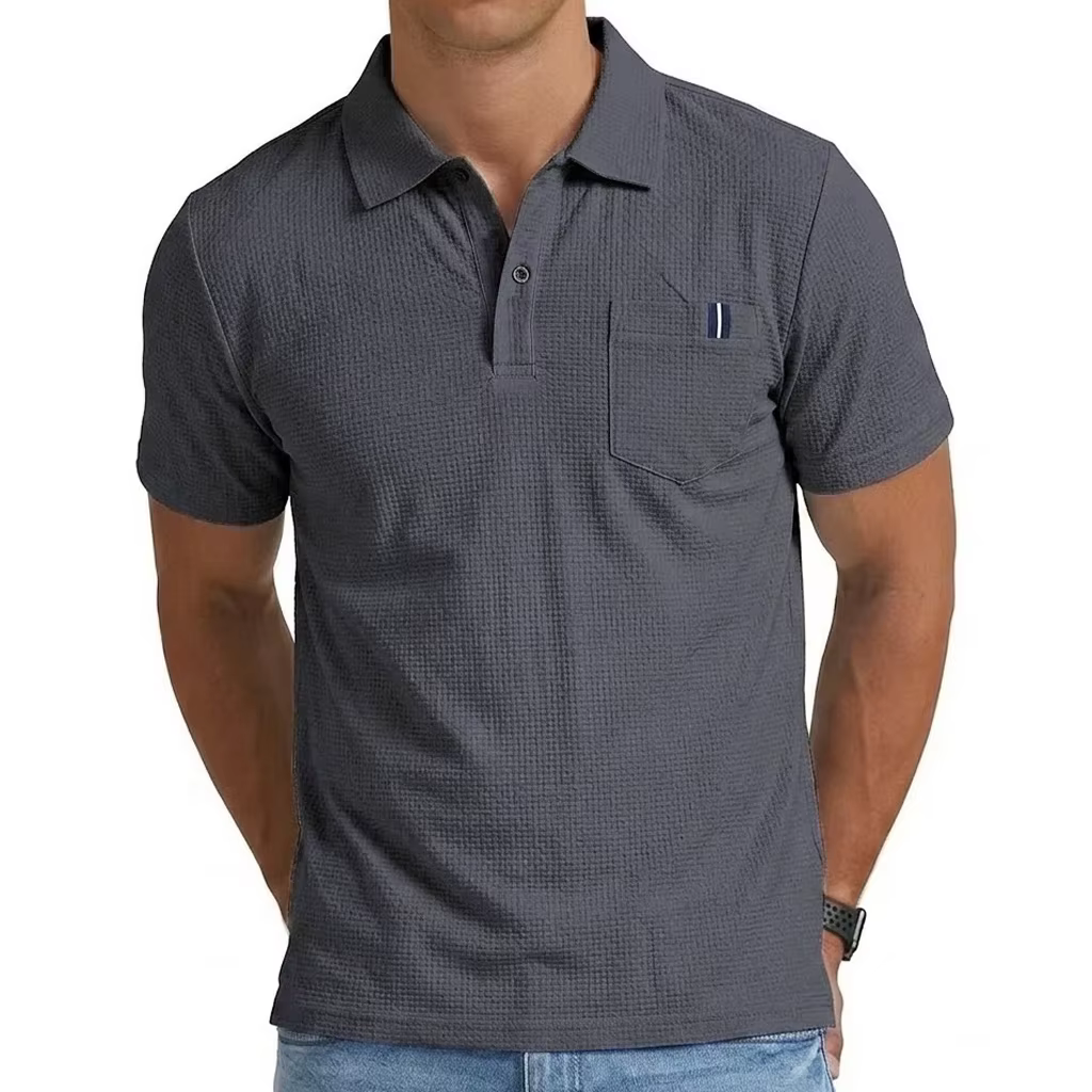 Polo à revers léger et de qualité supérieure pour homme – Haut de performance respirant à séchage rapide pour l'été – T-shirt de sport de luxe pour un style décontracté moderne