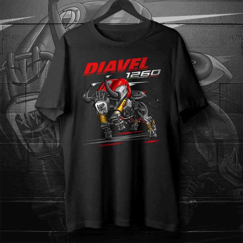2024 Ducatis Diavel 1260S moto coton T-shirt S-3XL
