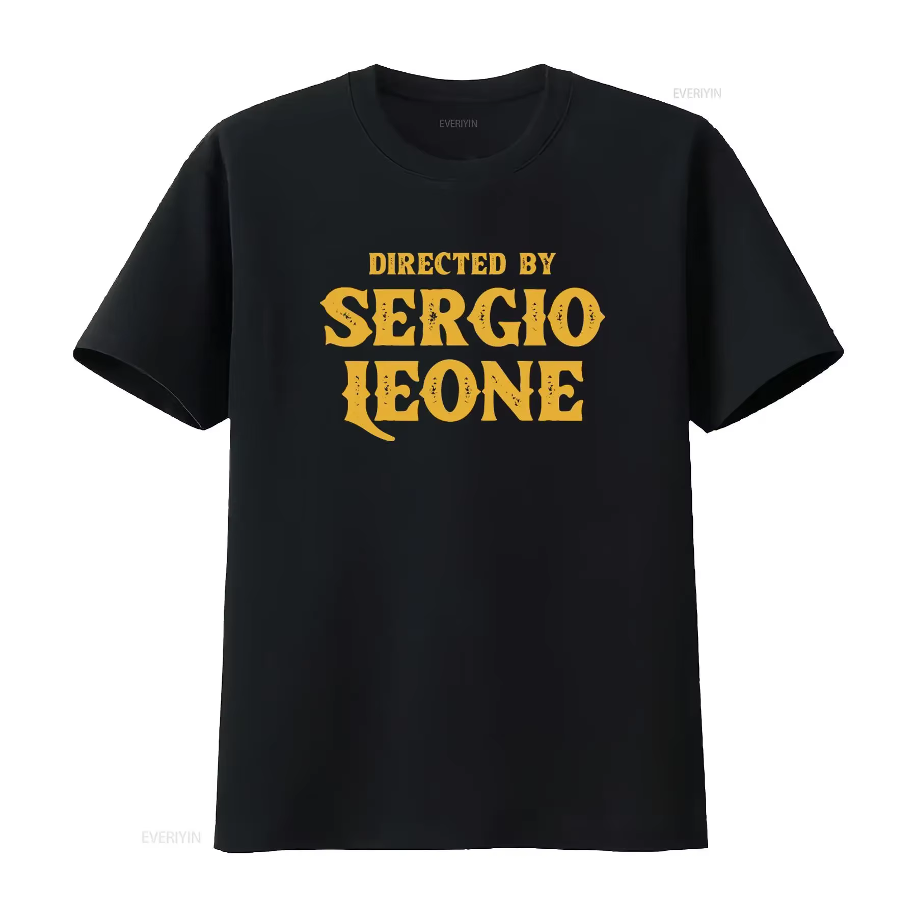 T-shirt de style vintage « Dirigé par Sergio Leone » pour hommes et femmes